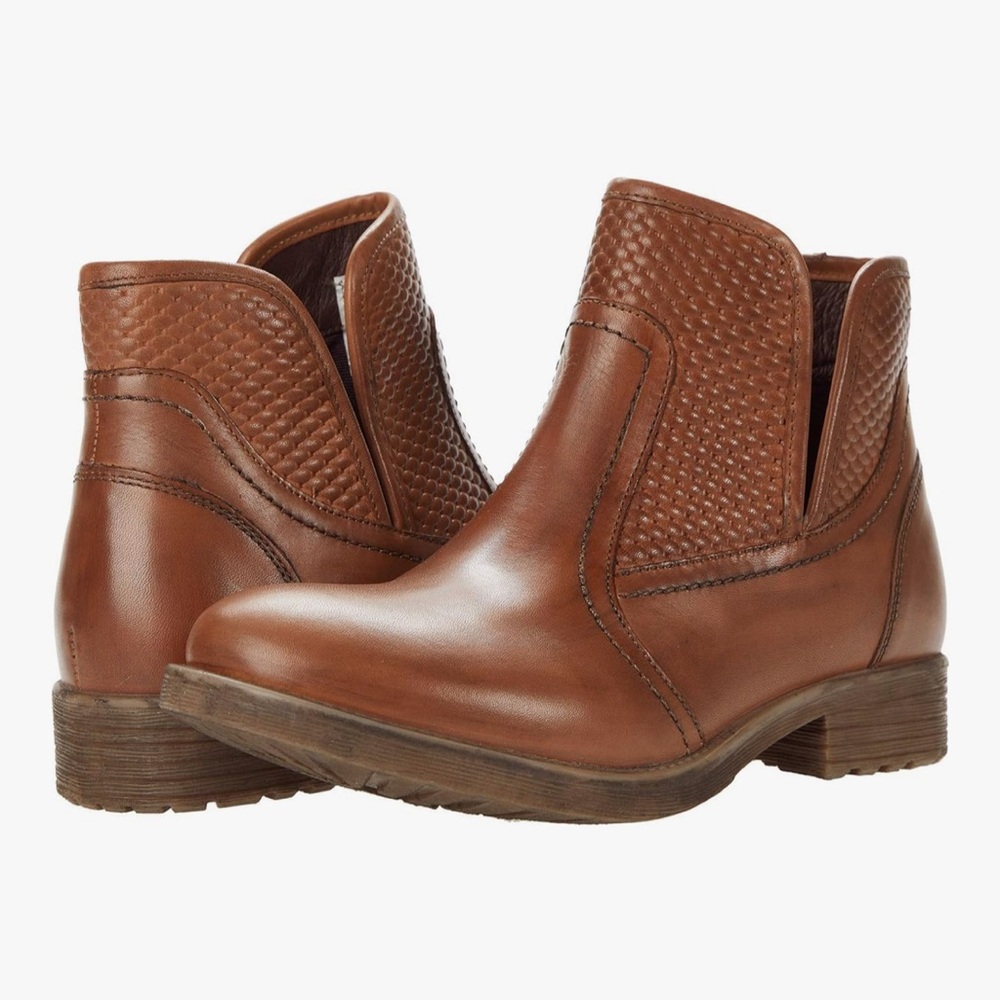 Roan BED|STU Tan Leather Ankle Booties